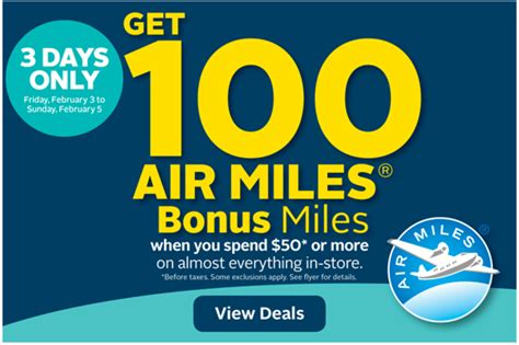 Rexall Pharma Plus Canada Coupons 100 Bonus Air Miles When You Spend