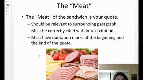 The first slice of the. How to Make a Quote Sandwich - YouTube