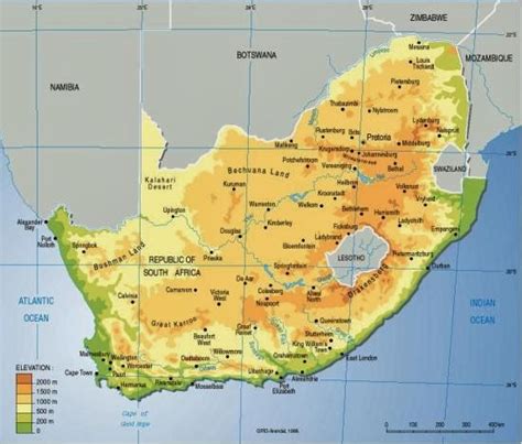 Geography Map Of South Africa Pictures Map Of South