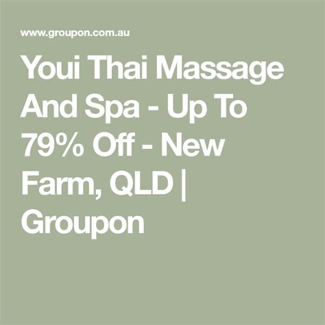 95 Minute Pamper Package For One 79 Or Two People 149 At Youi Thai Massage And Spa Up To