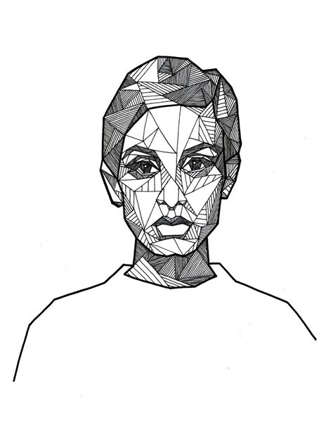 Geometric Face Drawing Free Download On Clipartmag