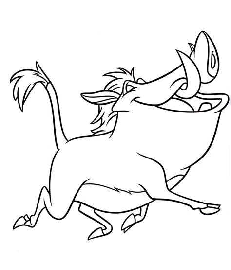 Pumbaa Coloring Pages