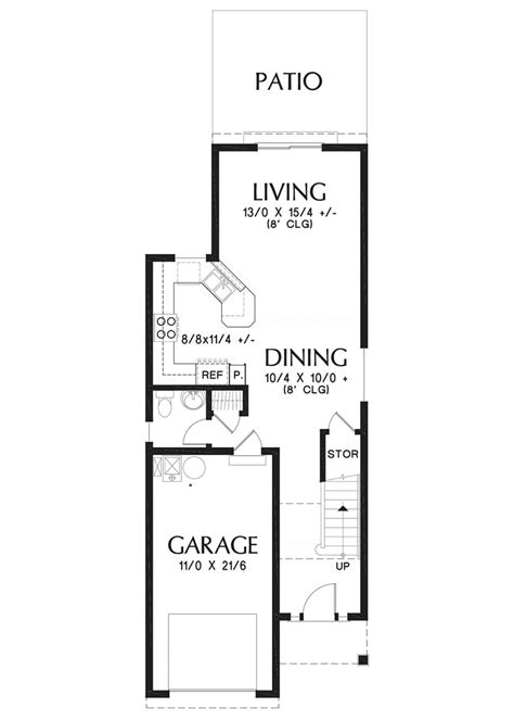 Pin On Narrow House Plans