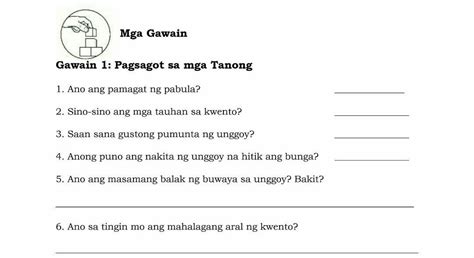 Gawain 1 Po Yan The Story Of Ang Unggoy At Ang Buwaya Brainlyph