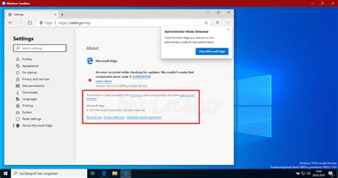 Windows 10 Build 18865 Offering Microsoft Edge Chromium
