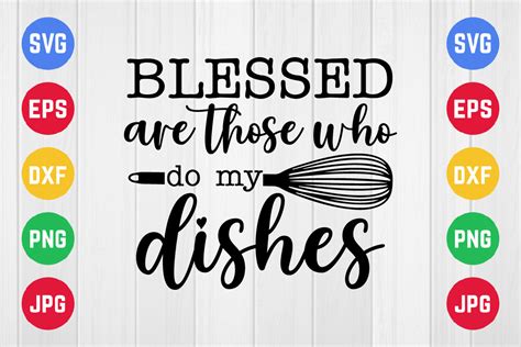 Kitchen Svg Blessed Are Those Who Graphic By Sukumarbd4 · Creative Fabrica