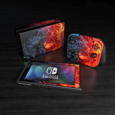 Nintendo Switch Skin Flower Of Fire By Gaming Decalgirl