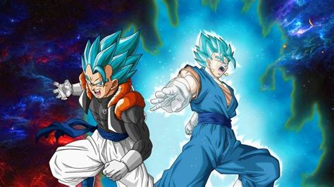 Vegito And Gogeta Super Saiyan Blue Dbs Wallpaper Super Saiyan Blue