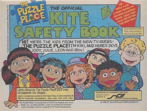 The Puzzle Place The Official Kite Safety Book 1995 Lancit Media