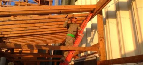 Deck plans for decks with roofs. Hot Topics: A GI DIY Deck Roof - In Afghanistan ...