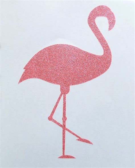 Flamingo Decal Glitter Flamingo Decal Flamingo Sticker Etsy In 2021