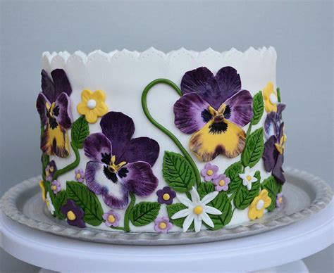 Retirement is a noteworthy point in one's profession and life and. Pansy cake - Cake by Albena Nacheva (With images) | Cake ...
