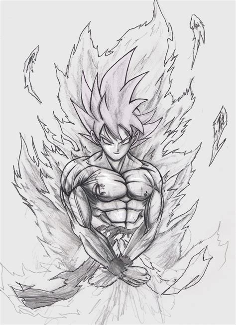 Goku Super Saiyan God Drawings Sketch Coloring Page SexiezPicz Web Porn