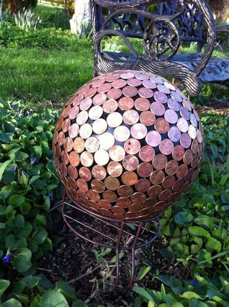 25 Diy Summer Garden Decoration Ideas With Bowling Balls