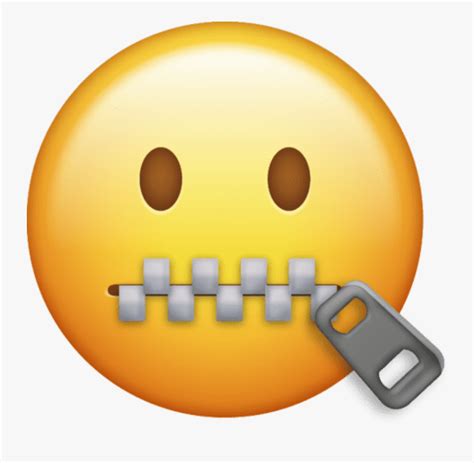Clip Art Emoji High Res Zipper Mouth Emoji Png Free Transparent