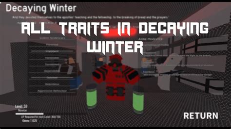 All Traits In Decaying Winter Youtube