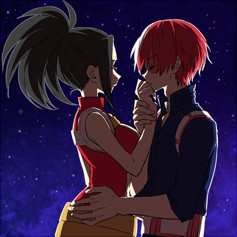 Todoroki Shouto X Momo Yaoyorozu Twitter Yzhm Casal Anime Anime Casais De Anime