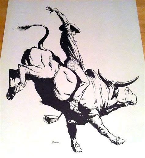 Bull Riding Tattoo Design Awesome Bull Riding Design Cowboy Artwork