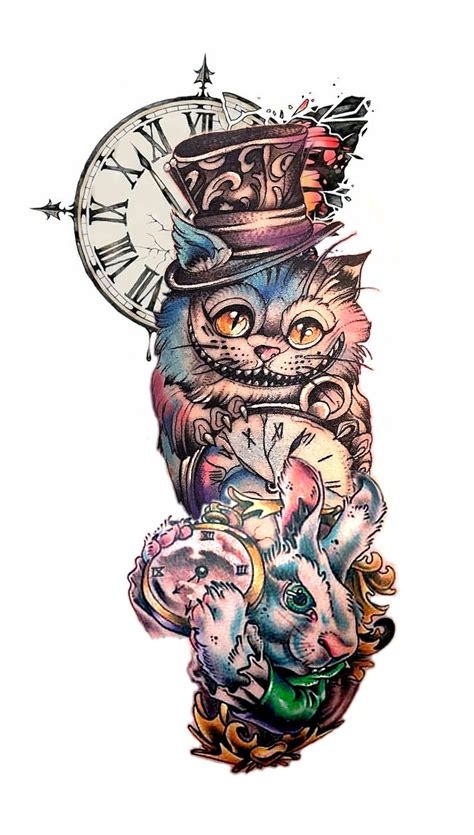 Pin by Isa Virtual on DiseñoLocal | Alice and wonderland tattoos
