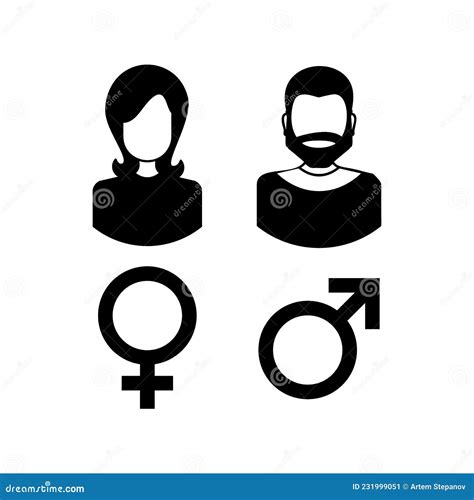 Gender Icon Sex Vector Symbol Female And Male Sign Stock Vector Illustration Of Figure Logo