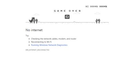 You may suggest to check internet connection when user enters the game, but i want to handle it also in situations where the user for example will start with internet connection doesn't fire when user loses internet connection during the game, so i'm unable to catch no internet connection exception. No Internet Dinosaur Game Play Now Online Free On Google