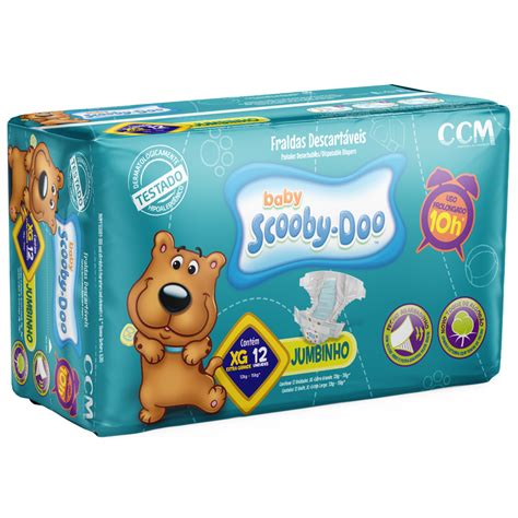 fralda scooby doo jumbinho xxg 12 unidades