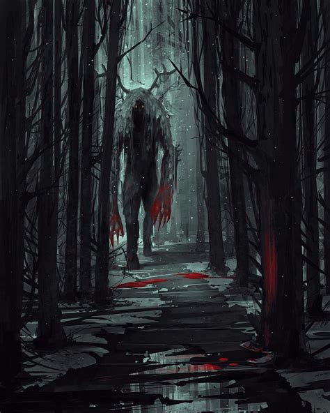Scary Forest Drawing At Explore Collection Of