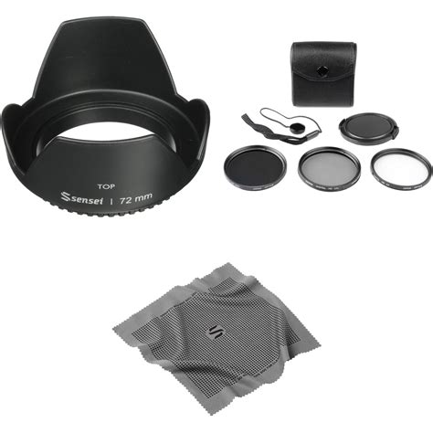 General Brand 72mm Filter Kit With Lens Hood Bandh Photo Video