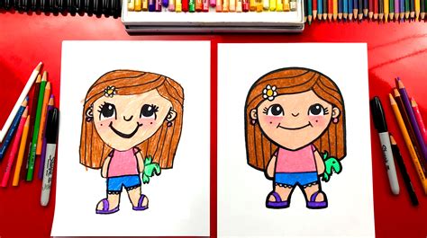 The basics of drawing people realistically. How To Draw Hadley From Art For Kids Hub - Art For Kids Hub