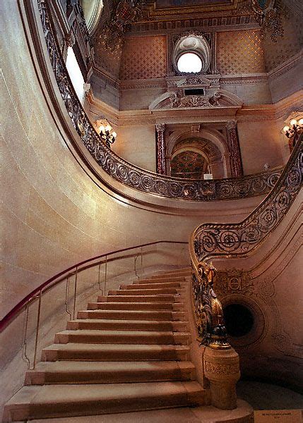 Stairs Leading Up To The Main Entrance Area Of Château De Chantilly