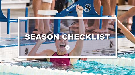 Edge Swim Club New Season Checklist