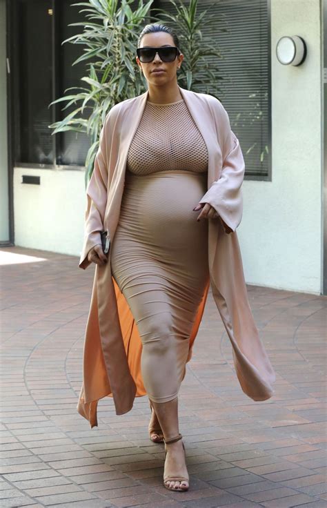 pregnant kim kardashian out in beverly hills 09 27 2015 hawtcelebs