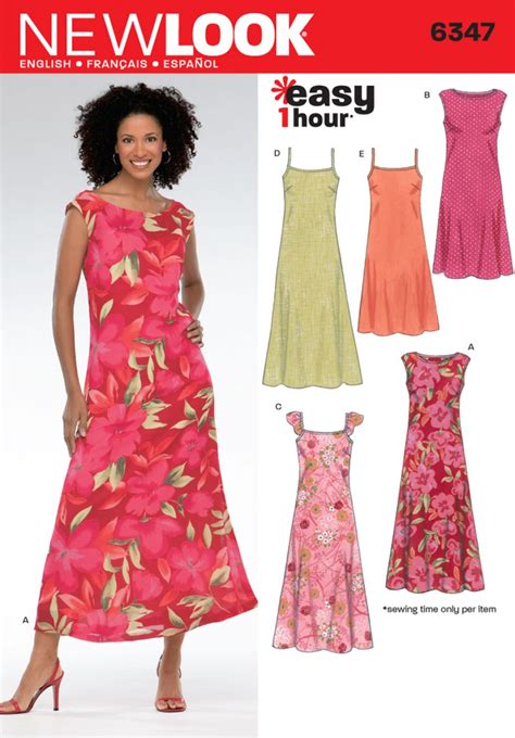 New Look Pattern 6347 Misses Dress Sewing Patterns Online