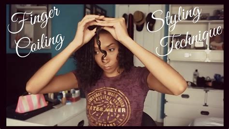 Finger Coiling Styling Technique For Defined Curly Hair Youtube