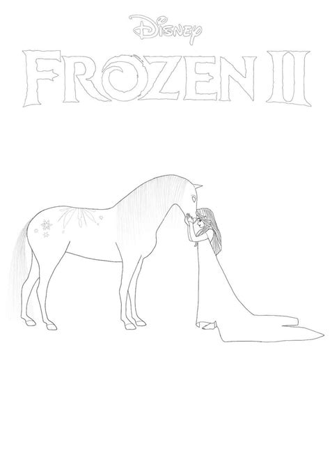 Free Frozen 2 Elsa And Nokk Coloring Page Print Or Download Frozen