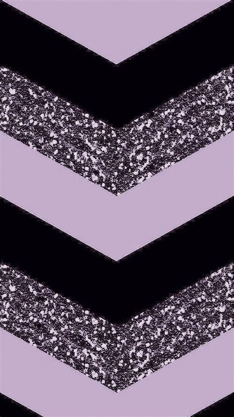 Purple Black And Glitter Chevron Wallpaper Fondo De Pantalla Glitter