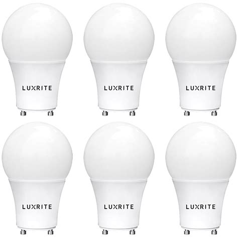 Luxrite Gu24 Led A19 Light Bulb 60w Equivalent 3000k Warm White