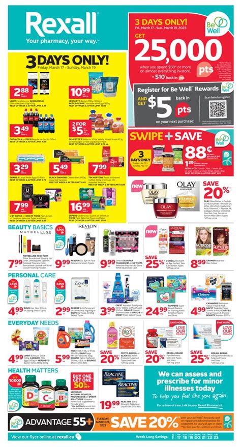 Rexall On Flyer March 17 To 23