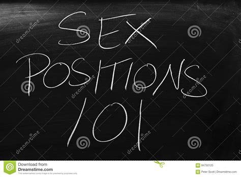 Sex Bringt 101 Auf Eine Tafel In Position Stockfoto Bild Von