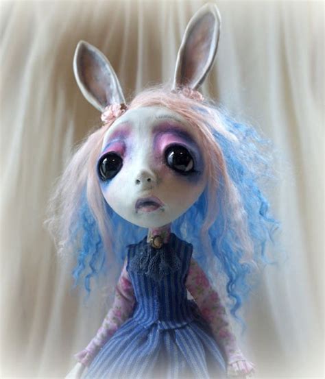 Loopy Southern Gothic Art Doll Victorian Dark Easter Bunny Etsy Art
