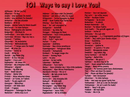 An aries values ​​honesty in all. How To Say I Love You in 10 Different Languages