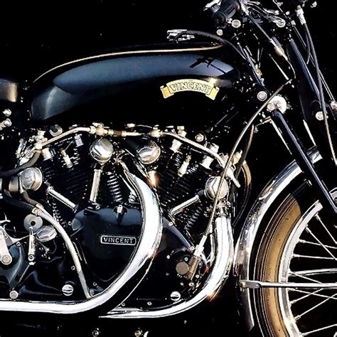 1950 Vincent Motorcycle Vincent Black Shadow Combustible