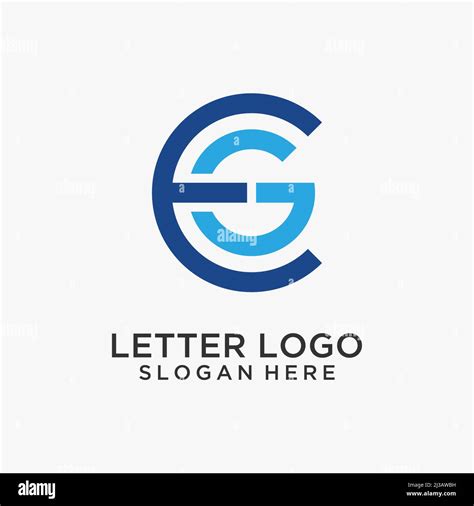 Eg Letter Logo Design Stock Vector Image And Art Alamy