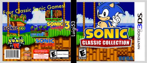 Sonic Classic Collection Nintendo 3ds Box Art Cover By Luigi53