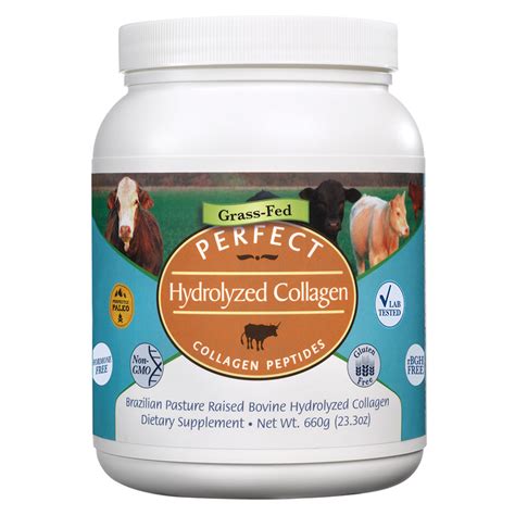 Perfect Hydrolyzed Collagen Unflavored Sourced Exclusively From Brazilian Grass Pastured