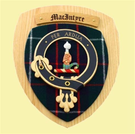 For Everything Genealogy Macintyre Clan Crest Tartan 7 X 8 Woodcarver