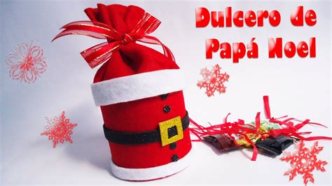 Ver más ideas sobre decoración navideña, muñecos navideños, manualidades navideñas. Dulcero de Papa Noel o Santa Hecho de Fieltro | DIY ...