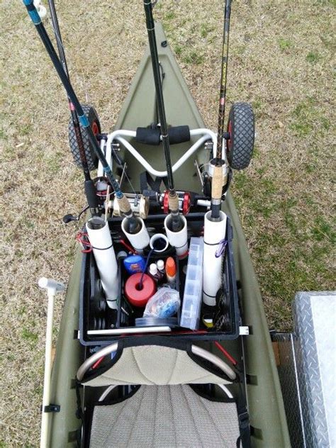 Kayak Fishing Milk Crate Gear Box And Rod Holder 2 Facing Up And 2