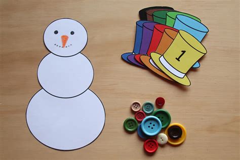 Muñecos De Nieve Y Primeros Números Aprendiendo Matemáticas