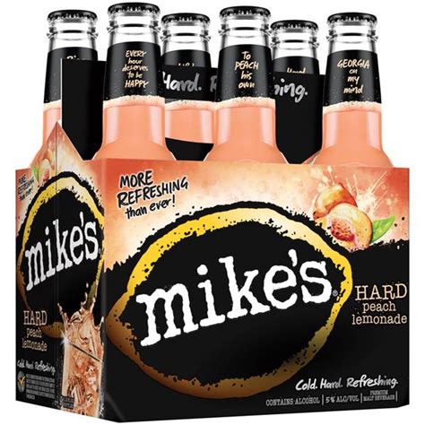 Mikes Hard Peach Lemonade 6pk Gv Wine And Spirits